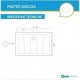 Piatto Doccia 80 x 180 Extrapiatto in Vetroresina Gelcoats di Colore Bianco Altezza 3 cm