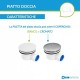 Piatto Doccia Onda 80 x 140 Extrapiatto in Vetroresina Gelcoats di Colore Bianco Altezza 3 cm