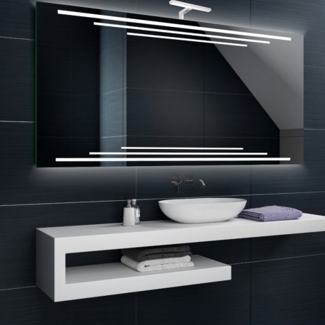 Su Misura Specchio da Bagno con Lampada Led 5W art. Nettuno02