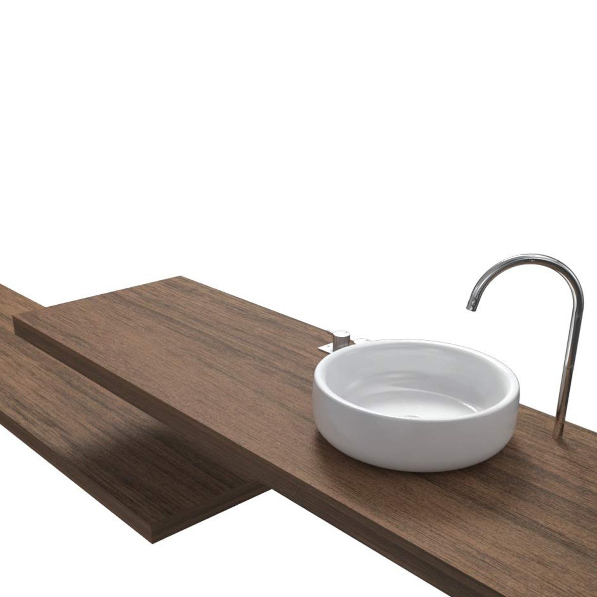 Top Bagno Larghezza 60 x Profondità 40 cm in abete per lavabi d'appoggio con  portasciugamano - Vendita Online ItaliaBoxDoccia