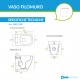 Vaso Filomuro art. 5481V2MT + Bidet art. 5480V2MT Bianco Matt MEG11 PRO Galassia 