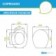 Sedile Ideal Standard Gemma Sospeso in Termoindurente Bianco mod. Originale