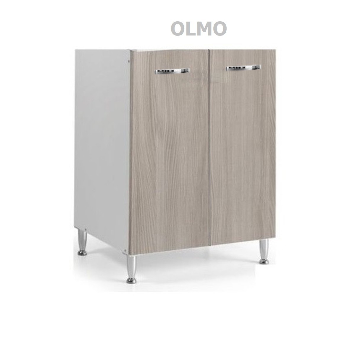 Mobile cucina sottolavello olmo 80x50 cm a 2 ante per lavelli in acciaio  inox - Vendita Online ItaliaBoxDoccia