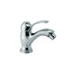 Eurorama Serie Dodo Miscelatori Lavabo e Bidet con Piletta Salterello + Vasca con Set Doccia in Ottone Cromo Lucido