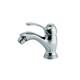 Eurorama Serie Dodo Miscelatori Lavabo e Bidet con Piletta Salterello + Vasca con Set Doccia in Ottone Cromo Lucido