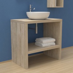 Top Bagno Larghezza 105 x Profondità 50 cm in abete per lavabi d'appoggio - Vendita  Online ItaliaBoxDoccia