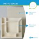 Su Misura Piatto Doccia Uniko 70 x 161 H 3 cm Azzurra Ceramica con Piletta Inclusa