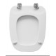 Sedile wc per Ceramica Pozzi Ginori vaso Square B con cerniere cromate regolabili