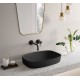 Green lux 50x38 catalano lavabo installazione ad appoggio, semincasso, su mobile nero satinato senza troppopieno 150AGRLXNS