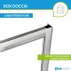 Box Doccia da Centro Stanza ad U Cristallo 6 mm Profili Cromo Lucidi Altezza 195 cm art. H15