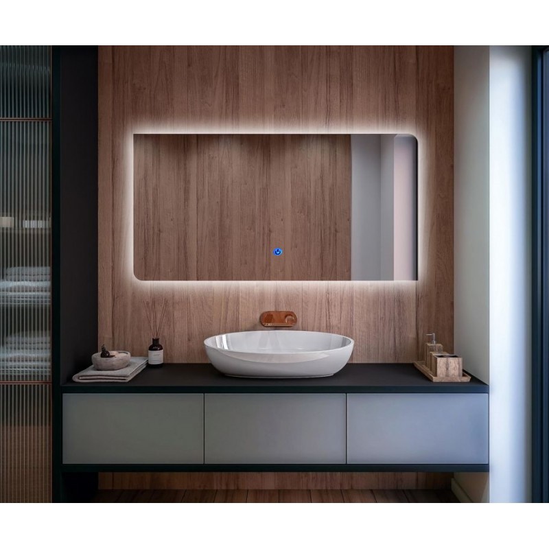 Su Misura Specchio Bagno Smart Filo Lucido Retroilluminante led ad