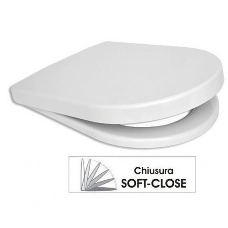 Sedile per vaso Villeroy & Boch Magnum in Termoindurente Bianco a chiusura ammortizzata SOFT-CLOSE