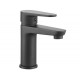 Miscelatore lavabo serie Black in ottone rifinito nero opaco