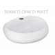 Lavabo sospeso modello Cloud Rak Ceramics cm 65x44 ceramica bianco opaco matt senza troppopieno