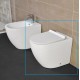 Vaso Filo muro con Tecnologia Rimless collezione New York di Linpha Sanitary  in ceramica bianca lucida