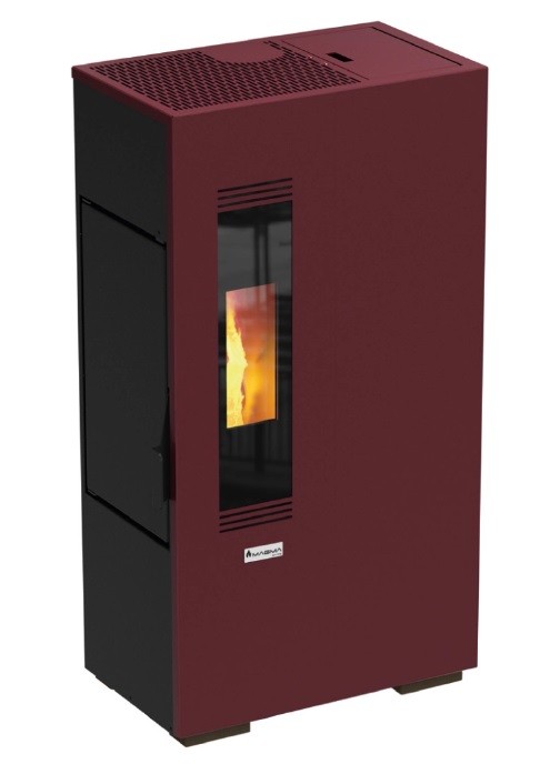 stufa a pellet magma modello etna 5kw colore bordeaux - Vendita Online  ItaliaBoxDoccia