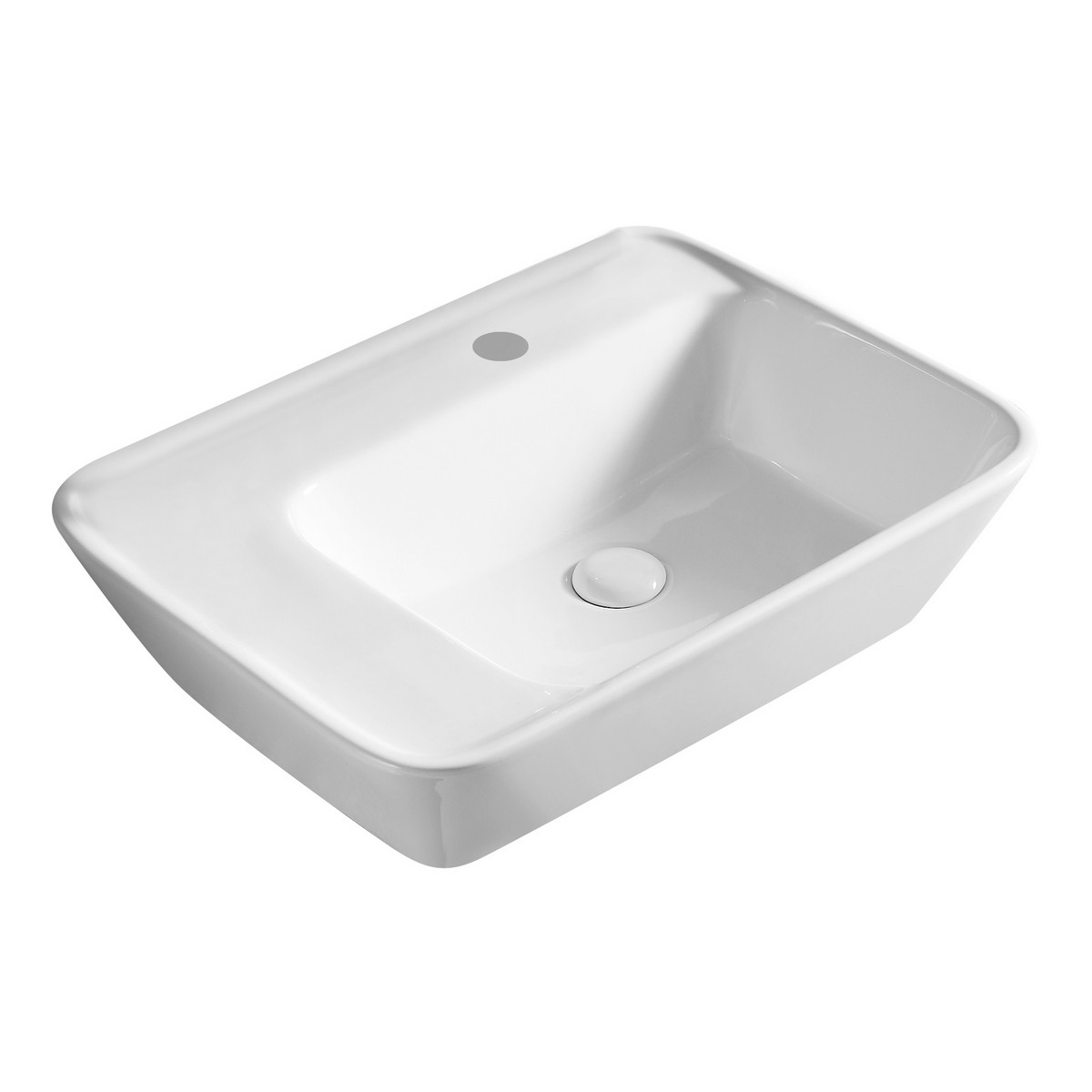 Lavabo Bagno Sospeso In Ceramica Bianca Lucida 56x43x13cm Avandino da  Appoggio con Rubinetto Caldo Freddo Lavandino con Kit di Scari Lavabo  Sospeso a Parete Triangolare per Bagno Guardaroba WC : : Fai