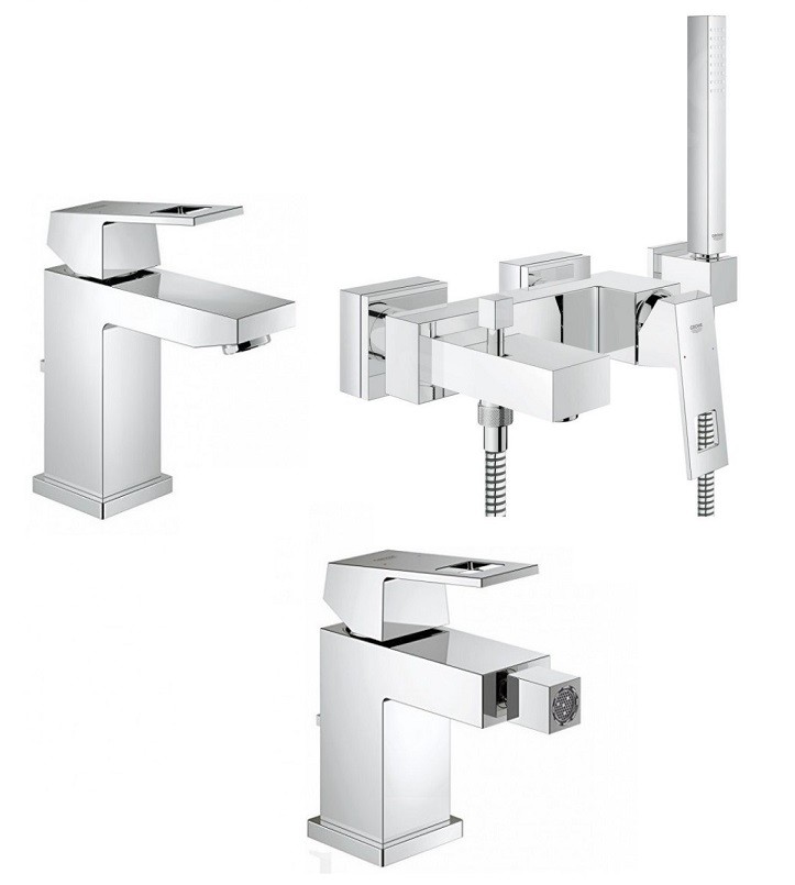 Grohe Serie Eurocube Miscelatori Lavabo e Bidet con Piletta +