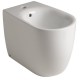 Sanitari Nolita di Kerasan Vaso Tecnologia Rimless con Scarico Traslato  + Bidet in ceramica bianco lucido