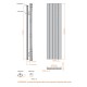 Termoarredo Venezia 180 altezza x 47 larghezza cm. tubi ovoidali colore bianco