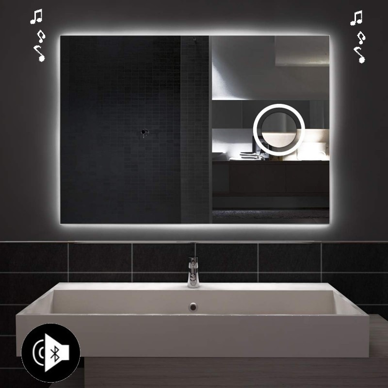 Specchio Bagno Retroilluminante led 20W + Specchietto Cosmetico 20X  integrato art. speV1 - Vendita Online ItaliaBoxDoccia