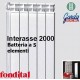 Radiatore in Alluminio Interasse 2000 fondital garda dual80 batteria da 5 elementi