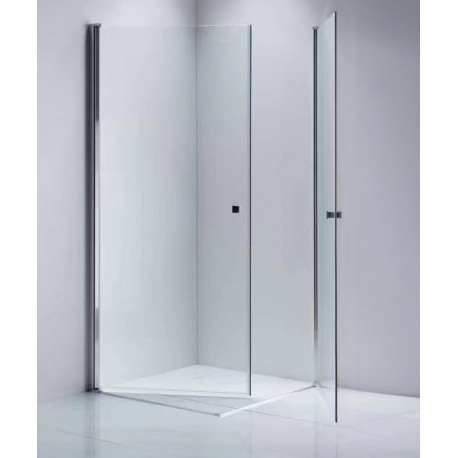 Box Doccia 2 lati a chiusura Porte Battenti Cristallo 6 mm. Altezza 200 cm. mod.dian