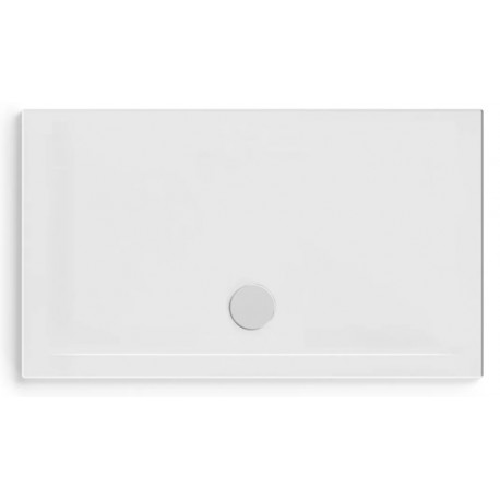 Piatto doccia 70x90 altezza 4 cm. rettangolare in ceramica bianco + Piletta Sifonata marca ceramica dolomite modello squash