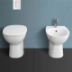 Sanitari Filo muro Rak Ceramics Morning Vaso Senza Brida Rimless e Bidet