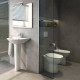 Sanitari Filo muro Rak Ceramics Morning Vaso Senza Brida Rimless e Bidet