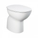 Coppia Sanitari tradizionali serie Morning di Rak Ceramics WC rimless senza brida + bidet in ceramica bianca lucida