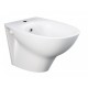 Sanitari sospesi Morning di Rak Ceramics Vaso con tecnologia rimless + Bidet in Ceramica Bianco Lucido