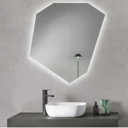 Su Misura Specchio Irregolare da Bagno Filo Lucido Retroilluminante led 20W art. spe6213