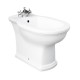 Sanitari washington di Rak Ceramics Vaso + Bidet distanziati da parete in ceramica bianco lucido