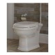 Sedile Wc Ceramica Rak per vaso washington in Legno Poliestere Colato Bianco Opaco Matt a chiusura soft-close