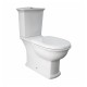 Vaso con Cassetta Monoblocco + bidet in ceramica bianco lucida washington di rak ceramics