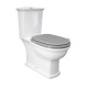 Vaso con Cassetta Monoblocco + bidet in ceramica bianco lucida washington di rak ceramics