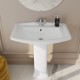 Lavabo con colonna in ceramica bianca da 76 cm - Washington di Rak Ceramics