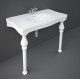 Lavabo-consolle da appoggio 108x60,5 cm in ceramica bianco lucida - Washington di Rak Ceramics