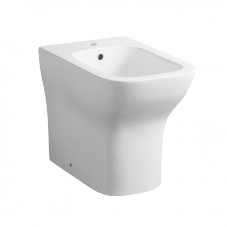 Bidet filo muro in ceramica bianco lucido modello orchidea