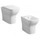 Sanitari Orchidea Vaso con tecnologia rimless + Bidet in Ceramica Bianca Lucida