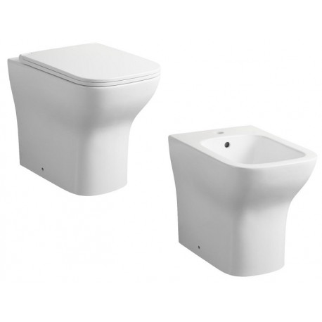 Sanitari Orchidea Vaso con tecnologia rimless + Bidet in Ceramica Bianca Lucida