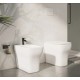 Sanitari Orchidea Vaso con tecnologia rimless + Bidet in Ceramica Bianca Lucida