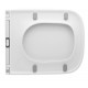 Sedile Wc per vaso Orchidea in Termoindurente Bianco a chiusura soft-close (ammortizzata)