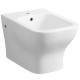 Bidet sospeso in ceramica bianco lucido modello Orchidea