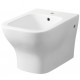 Bidet sospeso in ceramica bianco lucido modello Orchidea