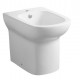 Bidet filo muro in ceramica bianco lucido modello aster