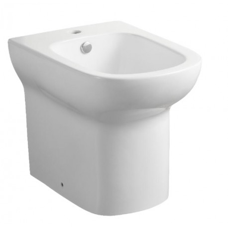 Bidet filo muro in ceramica bianco lucido modello aster