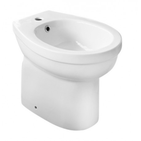 Bidet modello Laura distanziato da parete in Ceramica Bianca Lucida