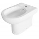 Bidet filo muro in ceramica bianco lucido modello clio